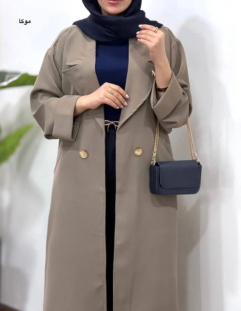 مانتو بلند کرپ سان جوانه